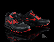 Here's the Nike Wmns Air Max 90 in the Black/Siren Red colorway. (nike air max )