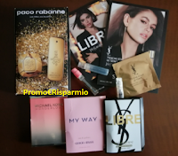 Profumi Yves Saint Laurent, Paco Rabanne, Michael Kors, My Way Giorgio Armani : campioni omaggio in consegna! Li hai richiesti ?