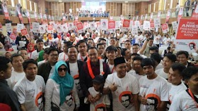 Ribuan Relawan Perubahan dari 19 Kabupaten dan Kota Sumbar Dukung Anies Jadi Capres