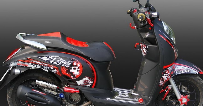 modif Honda Scoopy Stiker  Expreme Oto Trendz