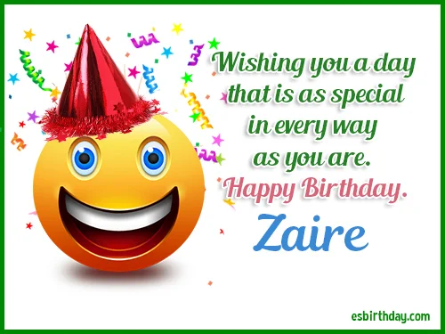 Zaire Happy birthday