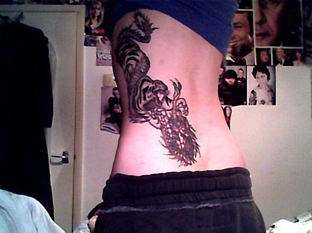 Cool Dragon Tattoos For Girls. dragon tattoos for girls.