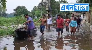 টানা বৃষ্টিতে জল ঢুকতে শুরু করেছে এলাকায়, ঘর ছেরে নিরাপদ আশ্রয়ে বহু মানুষ