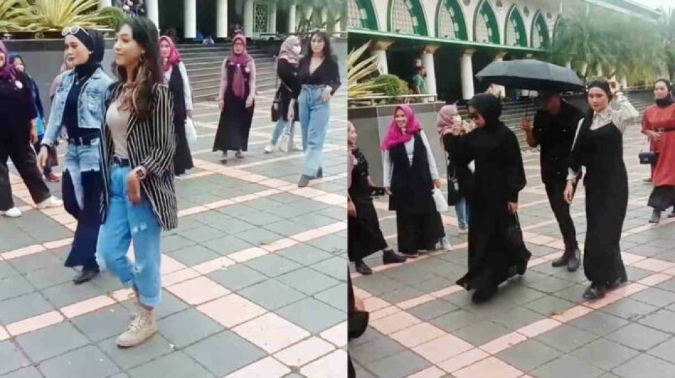VIRAL Fashion Show di Halaman Masjid Agung Ciamis, Berakhir Minta Maaf, Penyelenggara Dapat Hukuman
