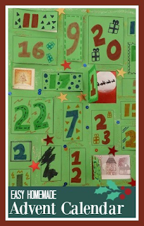 Making a simple homemade Advent calendar with children