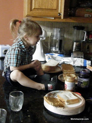 Cooper with PB&J