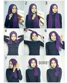 cara memakai hijab terbaru 7