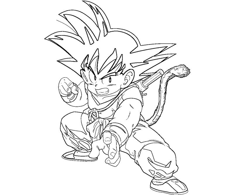 Printable Goku 17 Coloring Page