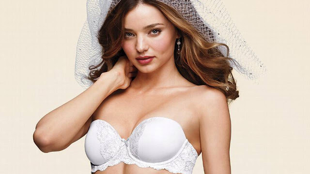 Miranda Kerr in sexy Victoria's Secret Bride Lingerie Model Photo Shoot