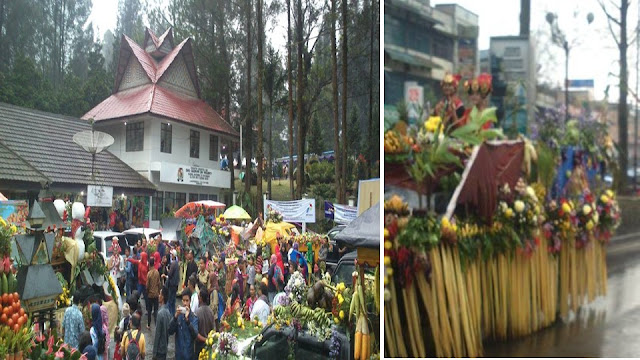 Ada Lomba Mobil Hias, Pesta Buah dan Bunga di Berastagi Meriah