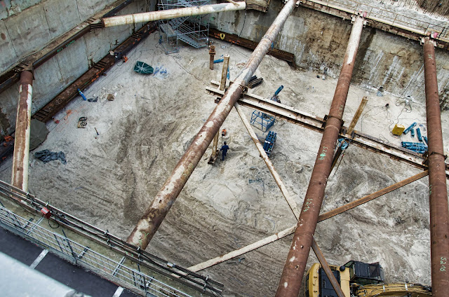 Baustelle Upper West, Hotel, Büro, Einzelhandel, (ursprünglich: Atlas Tower), geplante Höhe: 118 Meter, Breitscheidplatz, 10623 Berlin, 04.06.2014