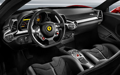 2012 Ferrari 458 Italia interior.