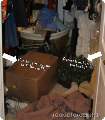 Crap in closet 1