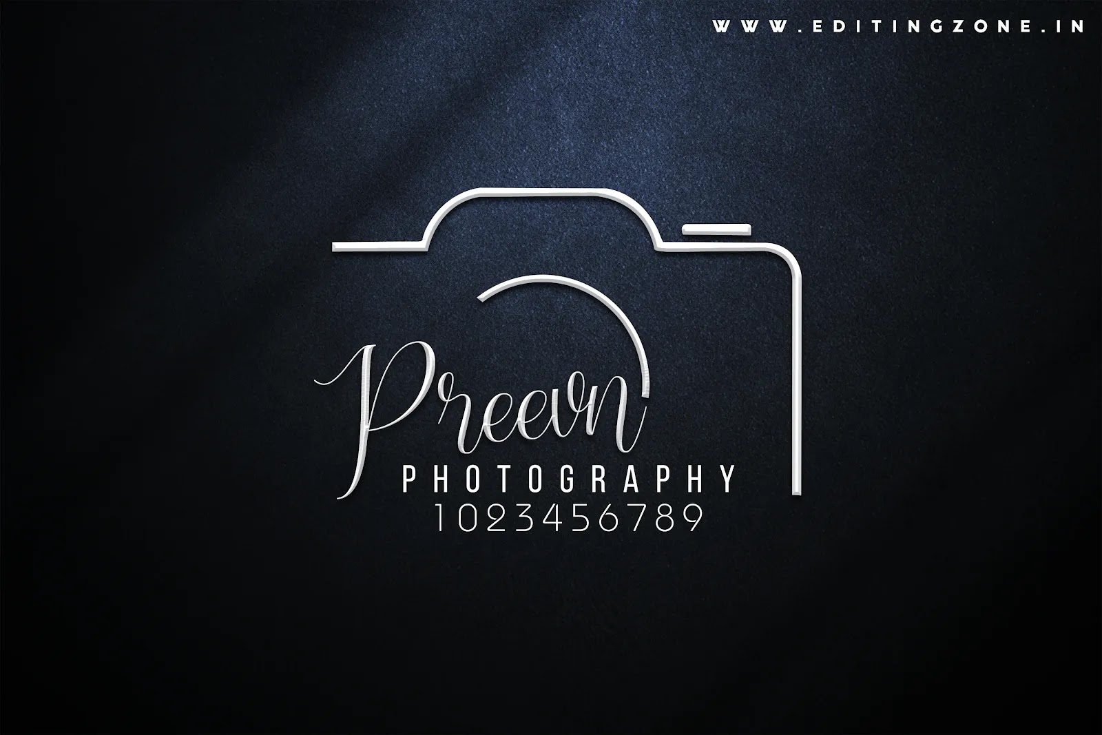 Photography logo PSD editingzone.in 2025