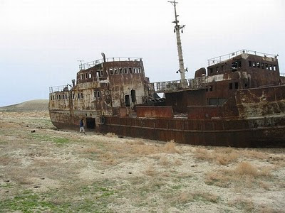 Aral Sea+ 06 786895 Gambar Laut Ke 4 Terbesar Dunia Yang Telah Hilang Tahun 2008