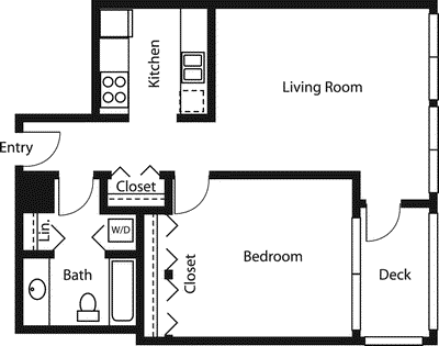 Large 1 Bedroom Apartment Floor Plans