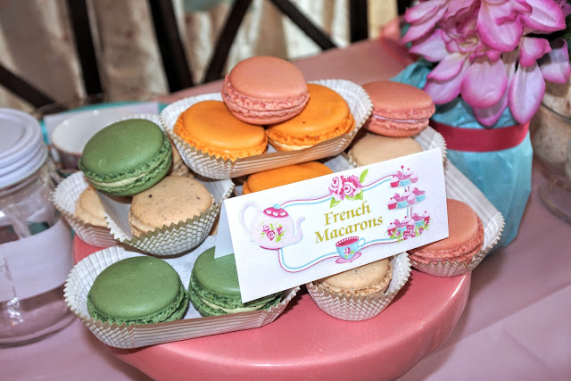 Tea Party favor bags French macarons