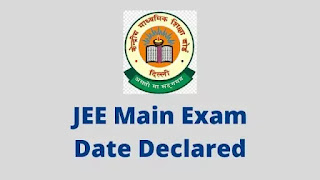 JEE Main Exam Date