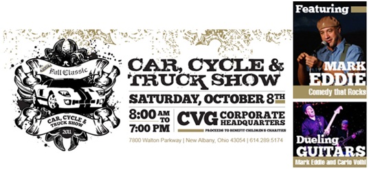 CVG, Car, Cycle and Truck Show, Mark Eddie, Carlo Volhl, Dueling Guitars