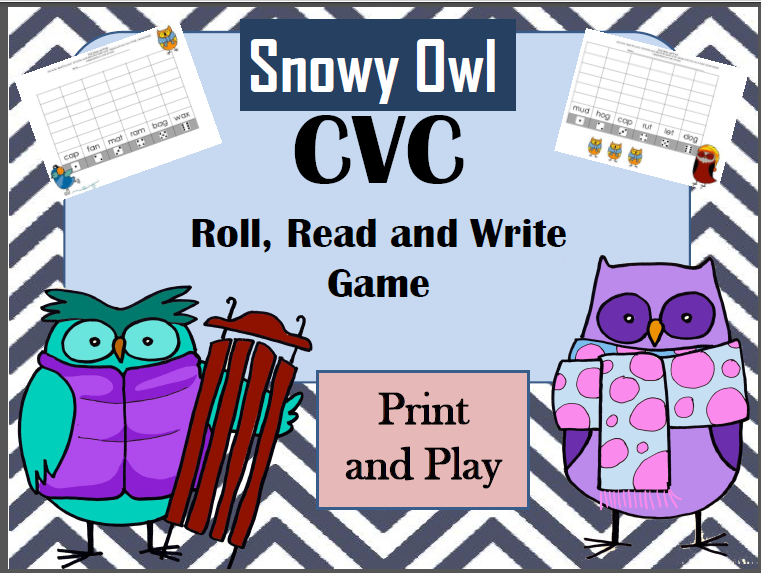 http://www.teacherspayteachers.com/Product/CVC-words-Winter-Roll-Read-and-Write-1577455