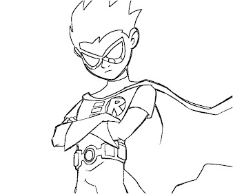 #3 Robin Coloring Page