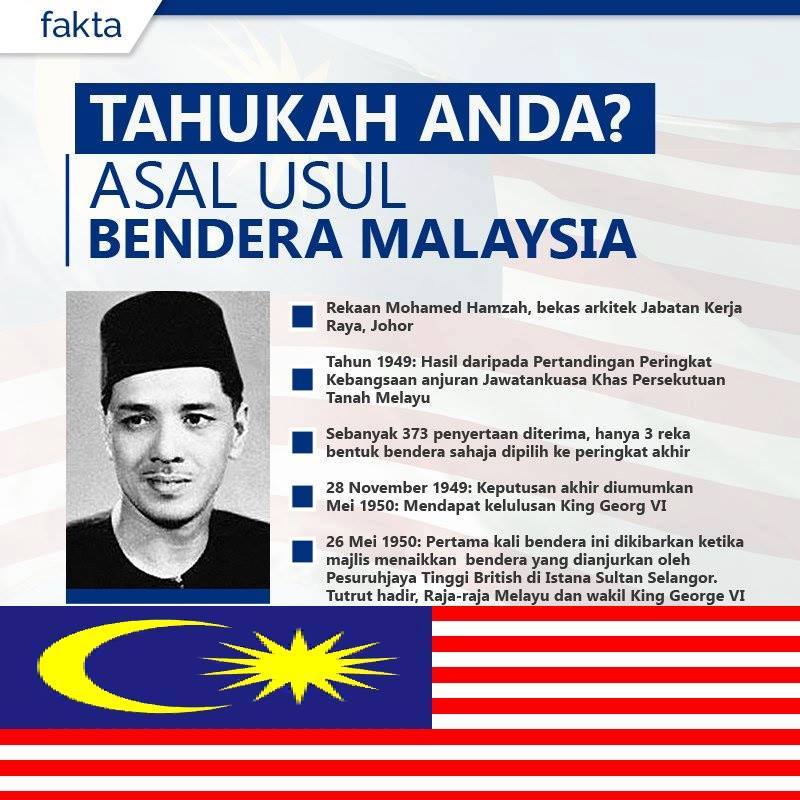 Sejarah dan Tahukah anda kisah asal usul bendera Malaysia?