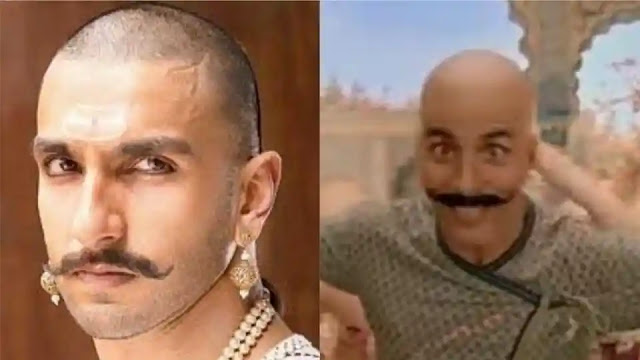Akshay Kumar on his Housefull 4 bald look being compared with Ranveer Singh's Bajirao:...