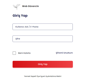 Web Güvercin Giriş Yap