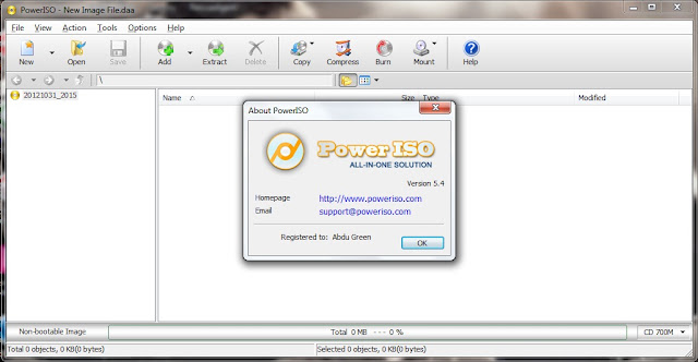 Free Download PowerISO 5.4 Final Version - New Update