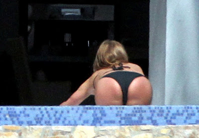 Jennifer Aniston hot Black Bikini nude Los Cabos