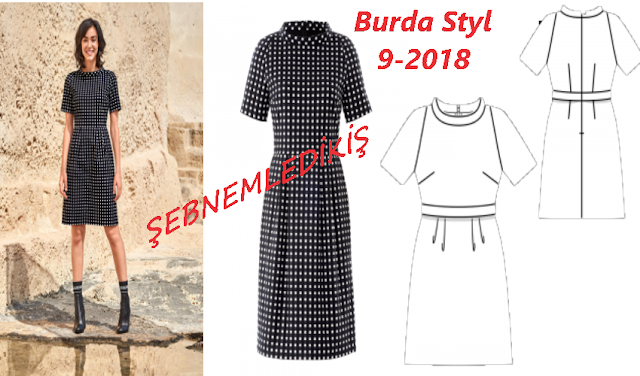 burda dergisi eylül 2018 elbise