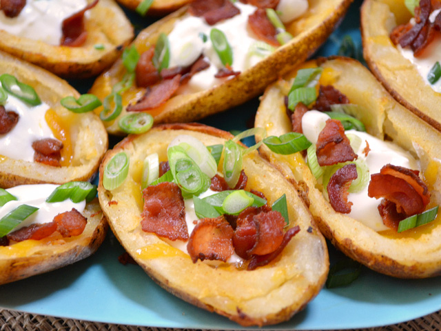 oven baked potato skins