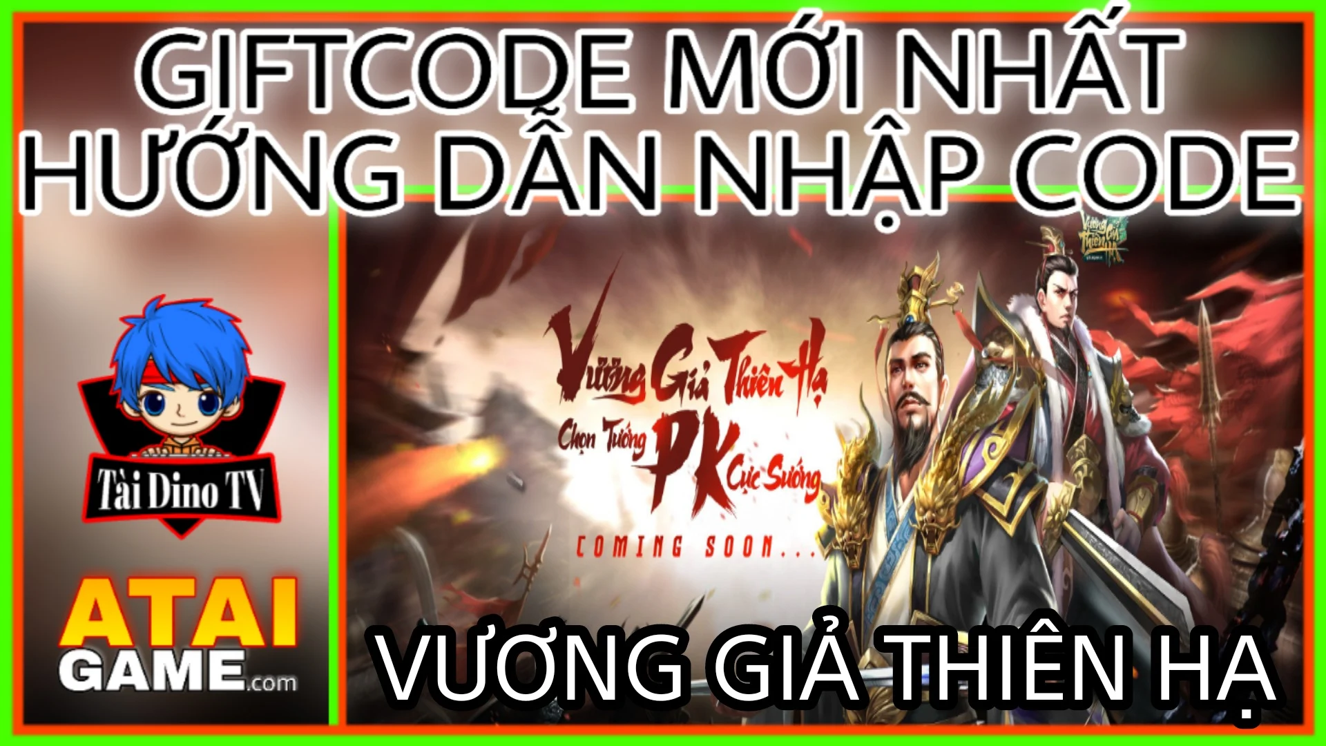 Vương Giả Thiên Hạ - Migame Giftcode mới nhất, hướng dẫn nhập code
