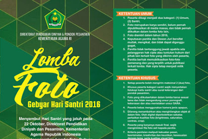 Lomba Foto Gebyar Hari Santri 2016