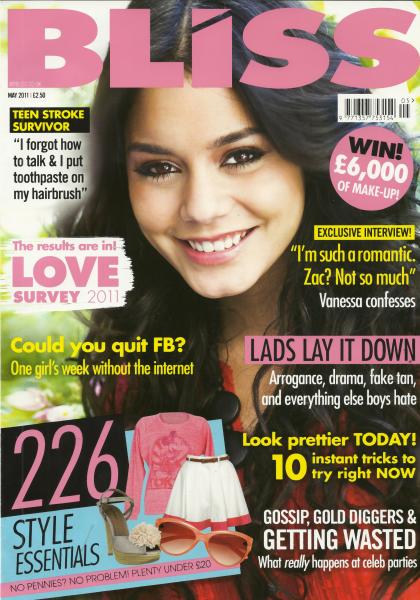 vanessa hudgens hot sexy pics bliss magazine may 2011 hot photoshoot