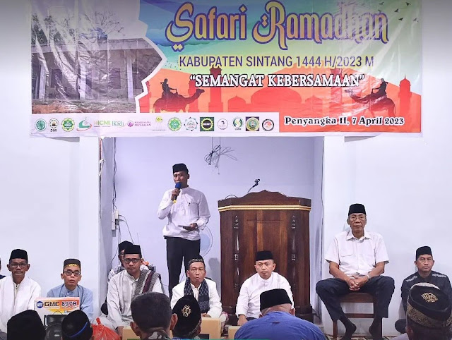 Bupati Sintang Hadiri Kegiatan Safari Ramadhan di Masjid Al Mujib