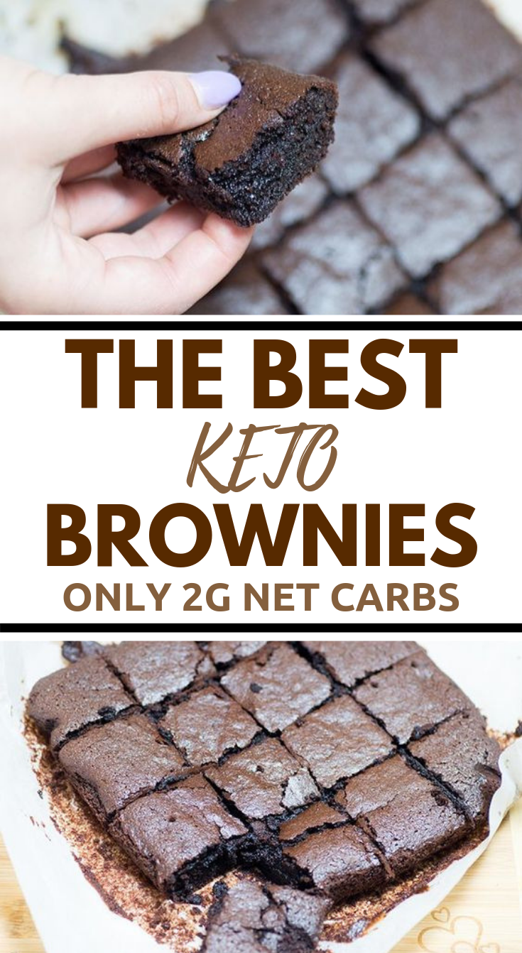 Best fudgy keto brownies – The Best Fudgy Keto Brownies – Only 2g carbs #lowcarb #ketodesserts