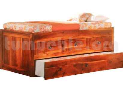 cama nido cajones madera teca 4151