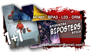 Product nº BPA3-L03-DRM 1SPIROKIRA+1EPICA BIPOSTERS