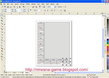 Membuat calendar di CorelDRAW