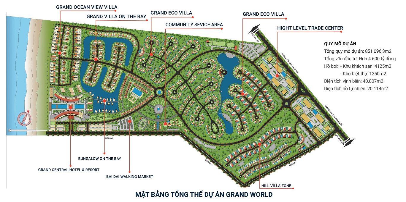 Thiết kế của dự án Grand World được nhiều nhà đầu tư khen ngợi bởi vẻ sang trọng, khác biệt