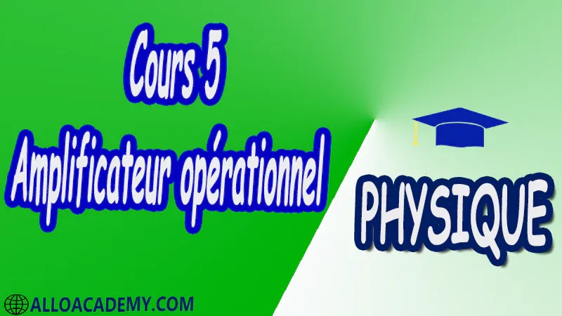 Cours 5 Amplificateur opérationnel pdf