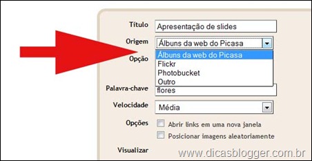Serviços disponíveis