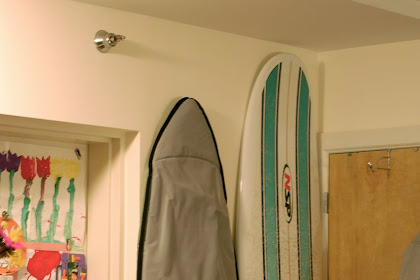 Storing surfboards in an apartment - where exactly?