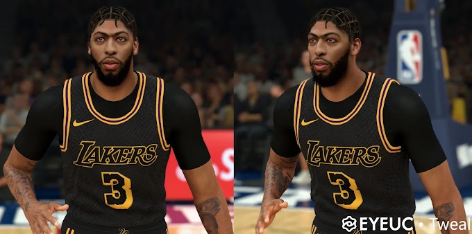 Anthony Davis Cyberface (Dreads) by Tweal | NBA 2K23