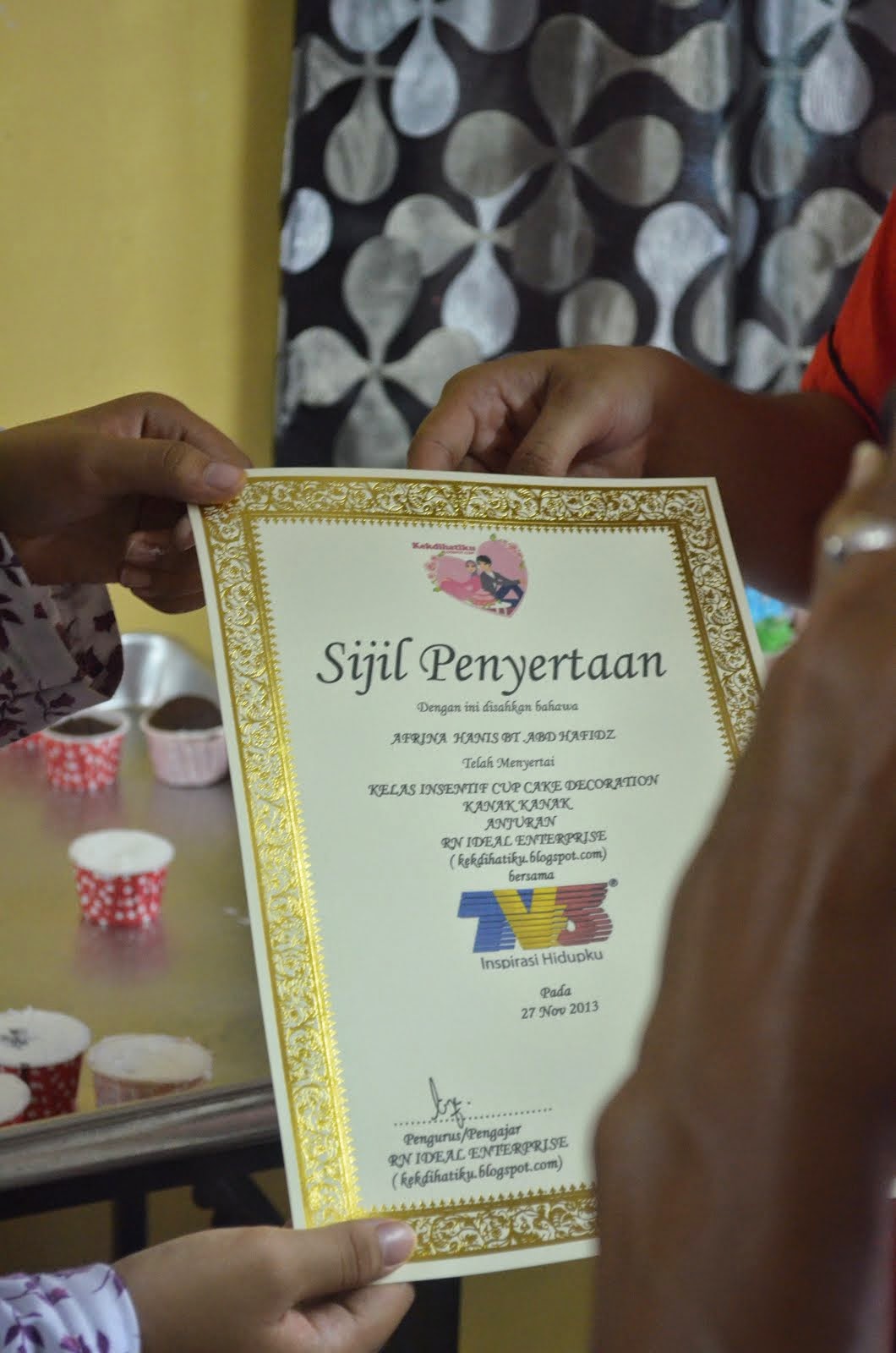 TV3-SEGMEN KELAS DEKORASI KANAK2 NOV 2013
