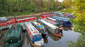 Bath marina, canal boats