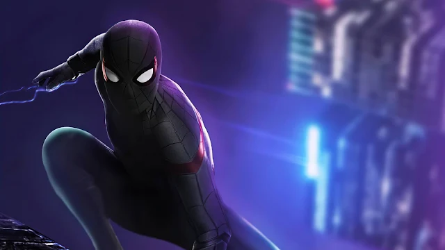 Black Spider Man Suit Wallpaper