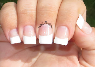 Acrylic nails with french manicure