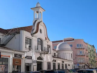 Facade of Mercado do Campo de Ourique in Lisbon